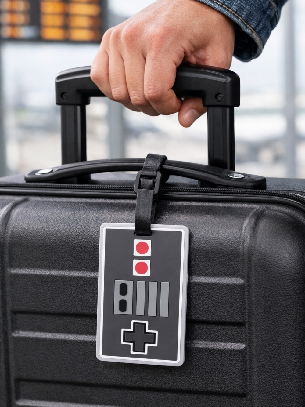 NES Classic Nintendo Game Controller Luggage Backpack Tag New